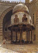 Henry Ferguson Mosque of Sultan Hassan, Cairo. France oil painting artist